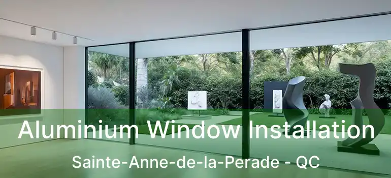  Aluminium Window Installation Sainte-Anne-de-la-Perade - QC