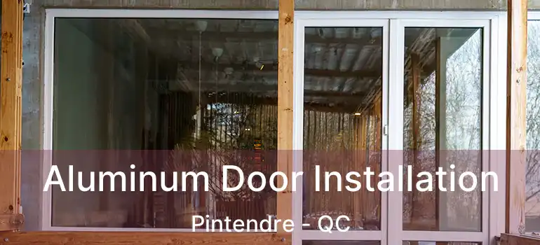  Aluminum Door Installation Pintendre - QC