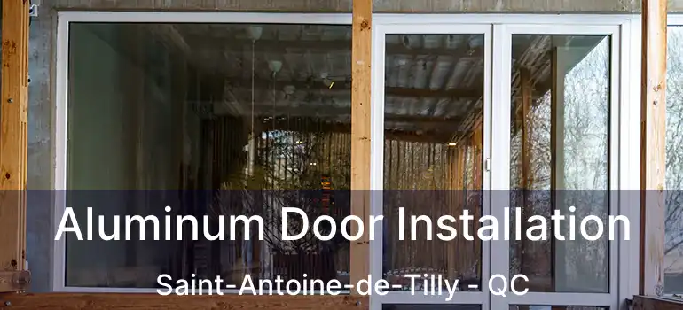  Aluminum Door Installation Saint-Antoine-de-Tilly - QC