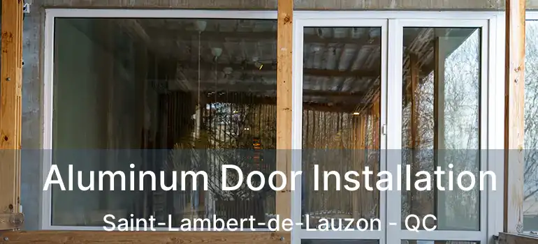  Aluminum Door Installation Saint-Lambert-de-Lauzon - QC