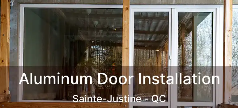  Aluminum Door Installation Sainte-Justine - QC