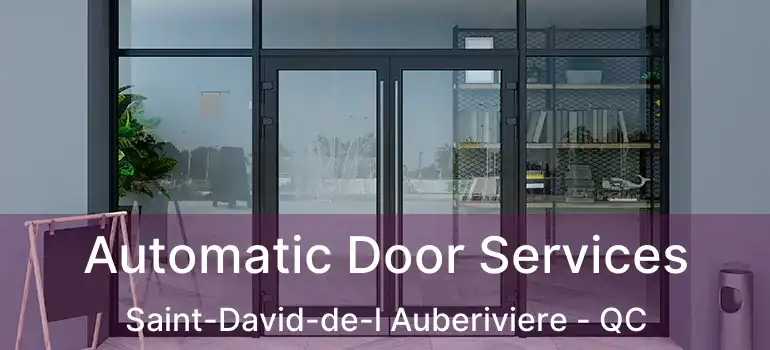  Automatic Door Services Saint-David-de-l Auberiviere - QC