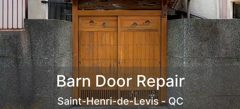  Barn Door Repair Saint-Henri-de-Levis - QC