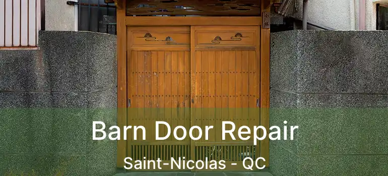  Barn Door Repair Saint-Nicolas - QC