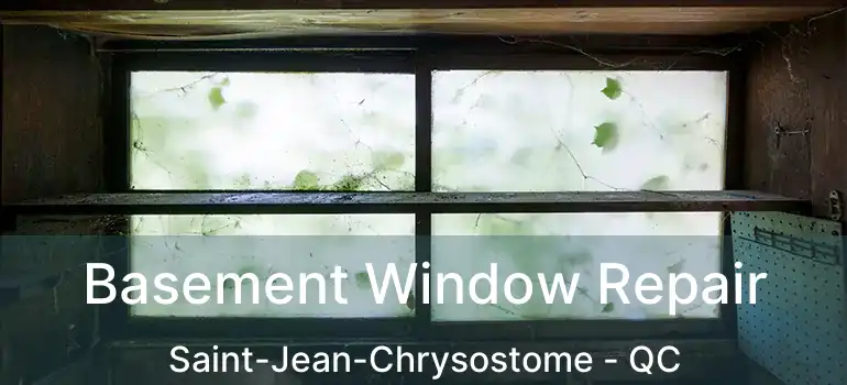  Basement Window Repair Saint-Jean-Chrysostome - QC