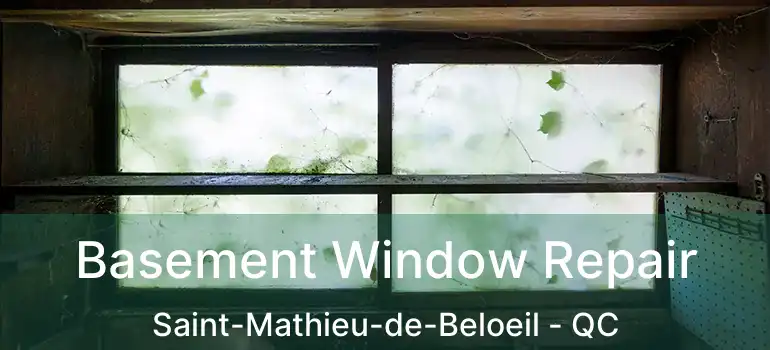  Basement Window Repair Saint-Mathieu-de-Beloeil - QC