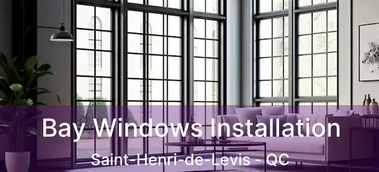  Bay Windows Installation Saint-Henri-de-Levis - QC