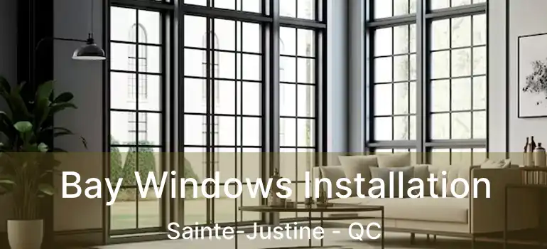  Bay Windows Installation Sainte-Justine - QC