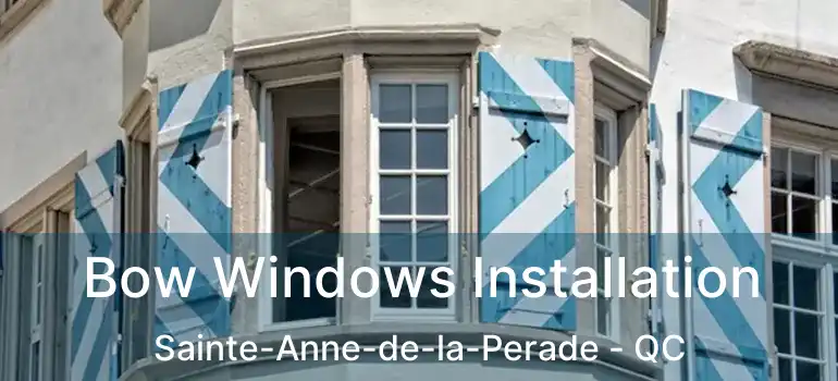  Bow Windows Installation Sainte-Anne-de-la-Perade - QC