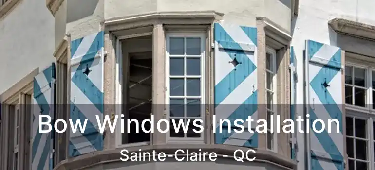  Bow Windows Installation Sainte-Claire - QC