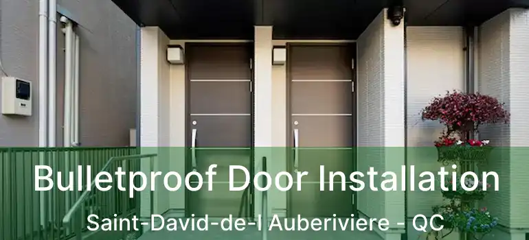  Bulletproof Door Installation Saint-David-de-l Auberiviere - QC