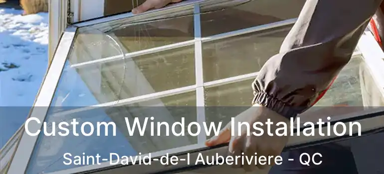  Custom Window Installation Saint-David-de-l Auberiviere - QC