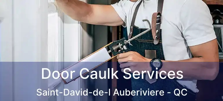  Door Caulk Services Saint-David-de-l Auberiviere - QC