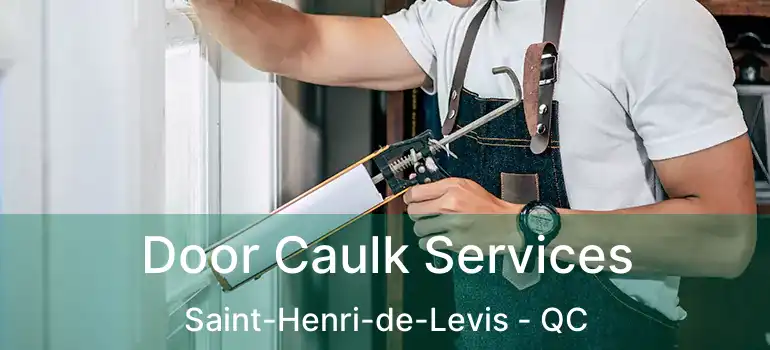  Door Caulk Services Saint-Henri-de-Levis - QC