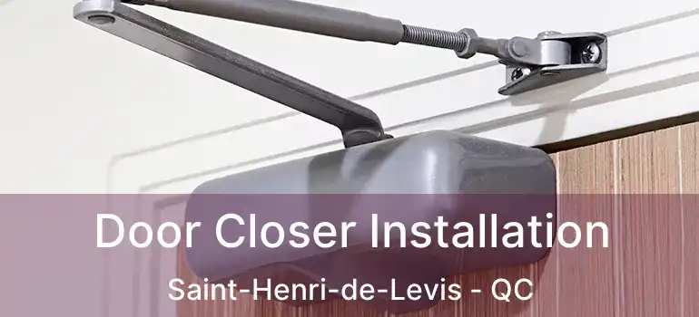  Door Closer Installation Saint-Henri-de-Levis - QC