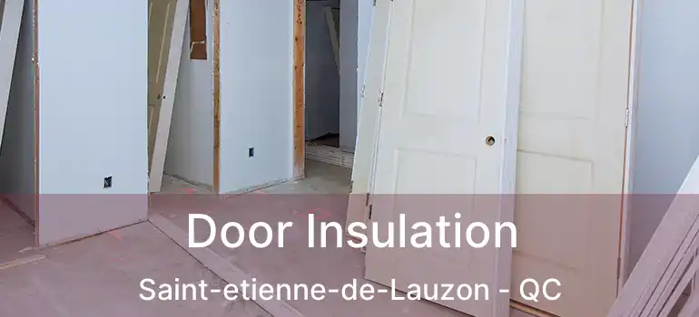  Door Insulation Saint-etienne-de-Lauzon - QC