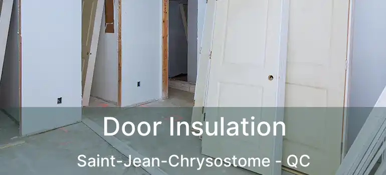  Door Insulation Saint-Jean-Chrysostome - QC