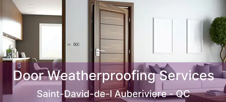  Door Weatherproofing Services Saint-David-de-l Auberiviere - QC