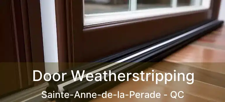  Door Weatherstripping Sainte-Anne-de-la-Perade - QC
