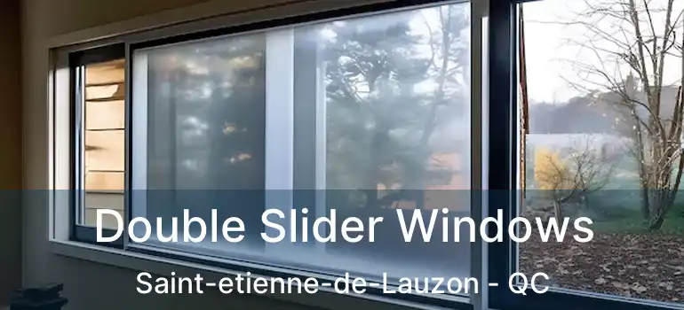  Double Slider Windows Saint-etienne-de-Lauzon - QC