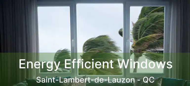  Energy Efficient Windows Saint-Lambert-de-Lauzon - QC