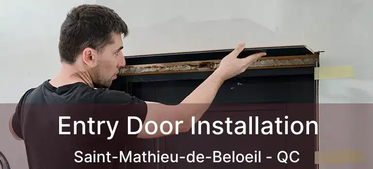  Entry Door Installation Saint-Mathieu-de-Beloeil - QC