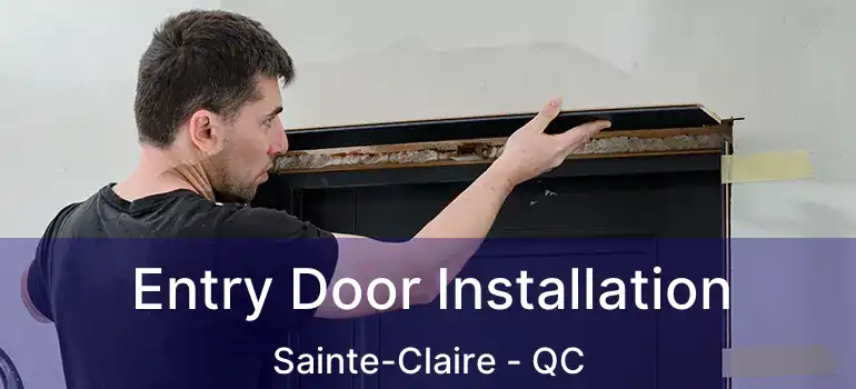  Entry Door Installation Sainte-Claire - QC