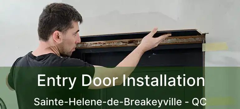  Entry Door Installation Sainte-Helene-de-Breakeyville - QC