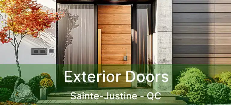  Exterior Doors Sainte-Justine - QC