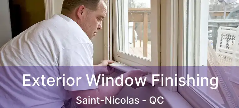  Exterior Window Finishing Saint-Nicolas - QC