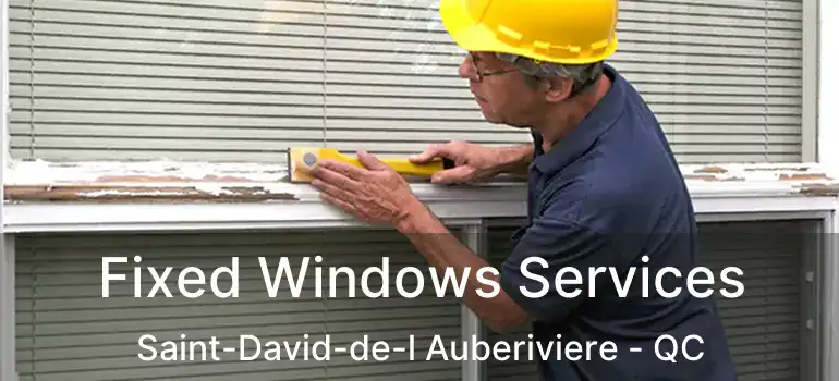 Fixed Windows Services Saint-David-de-l Auberiviere - QC