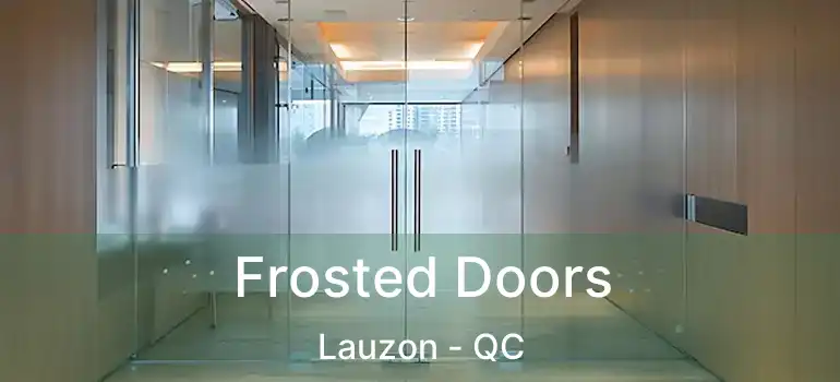  Frosted Doors Lauzon - QC
