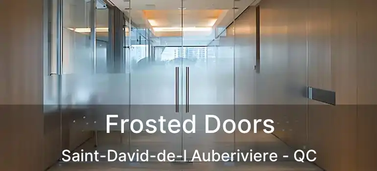  Frosted Doors Saint-David-de-l Auberiviere - QC