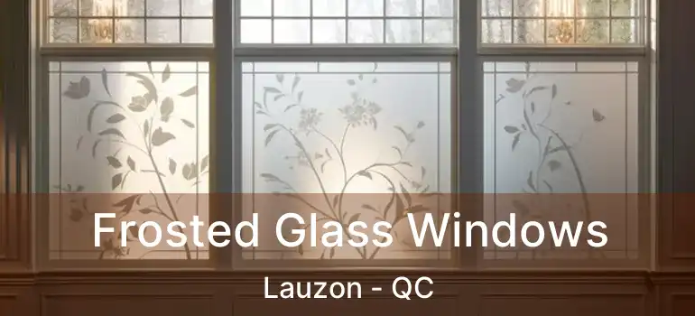  Frosted Glass Windows Lauzon - QC