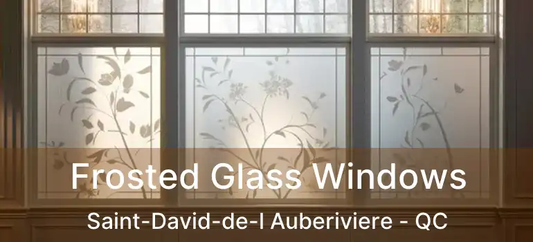  Frosted Glass Windows Saint-David-de-l Auberiviere - QC