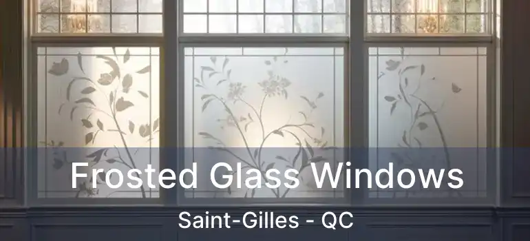  Frosted Glass Windows Saint-Gilles - QC