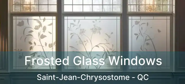  Frosted Glass Windows Saint-Jean-Chrysostome - QC