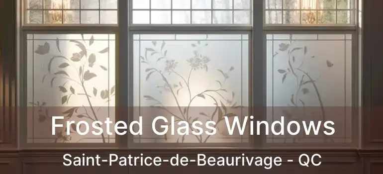  Frosted Glass Windows Saint-Patrice-de-Beaurivage - QC