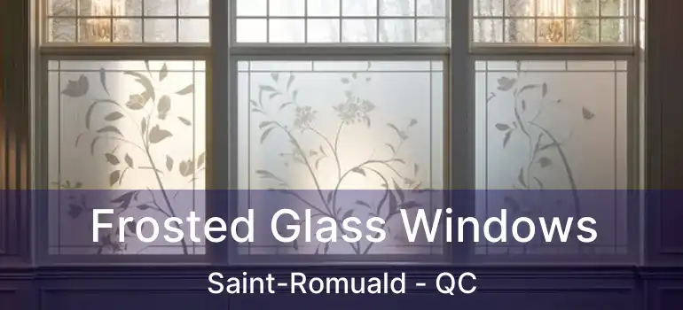  Frosted Glass Windows Saint-Romuald - QC