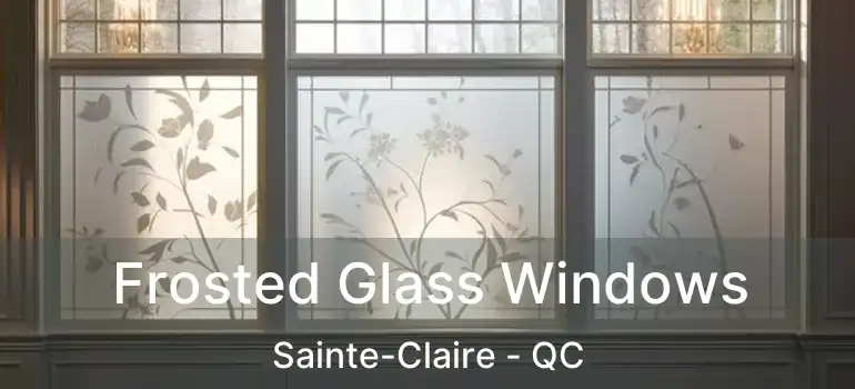  Frosted Glass Windows Sainte-Claire - QC