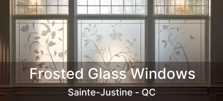  Frosted Glass Windows Sainte-Justine - QC