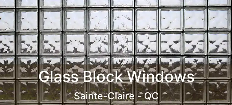  Glass Block Windows Sainte-Claire - QC