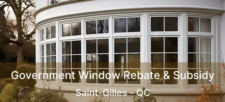  Government Window Rebate & Subsidy Saint-Gilles - QC