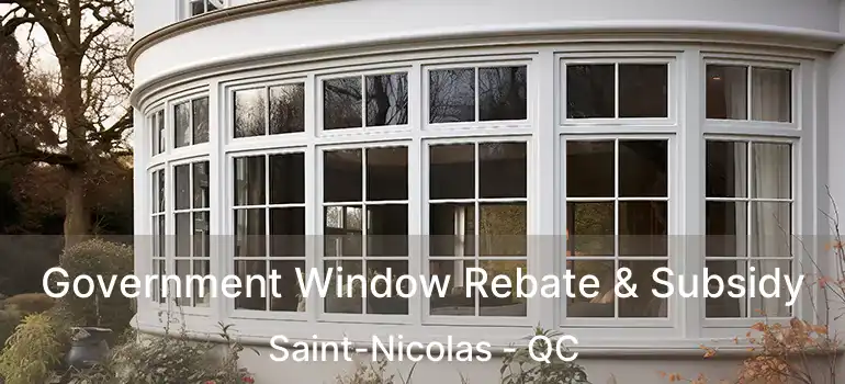  Government Window Rebate & Subsidy Saint-Nicolas - QC