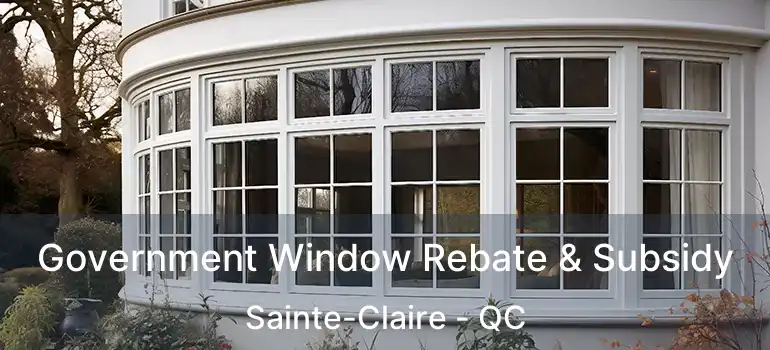  Government Window Rebate & Subsidy Sainte-Claire - QC