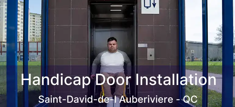  Handicap Door Installation Saint-David-de-l Auberiviere - QC