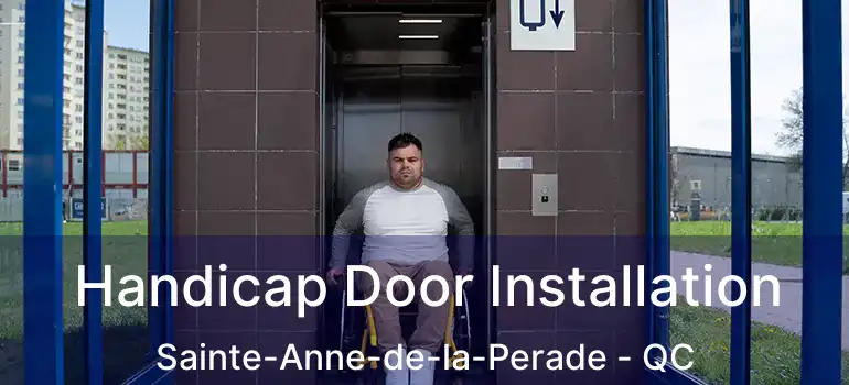  Handicap Door Installation Sainte-Anne-de-la-Perade - QC