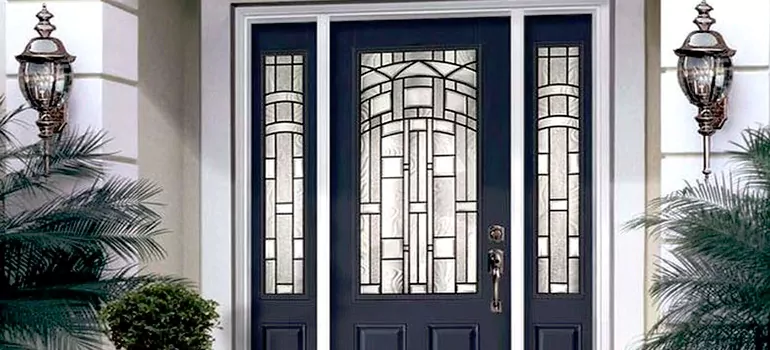 Stained Glass Door Panels in Levis, Quebec