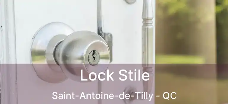  Lock Stile Saint-Antoine-de-Tilly - QC