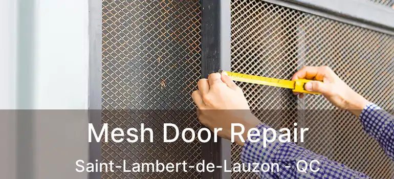  Mesh Door Repair Saint-Lambert-de-Lauzon - QC